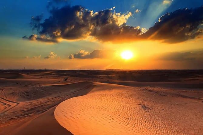 Sunrise view in Desert Safari Dubai