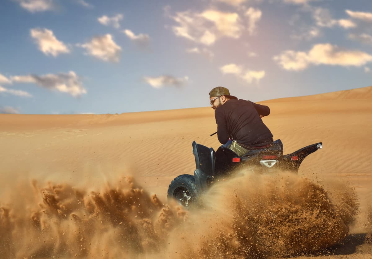 Quad Biking in Safari Desert Dubai