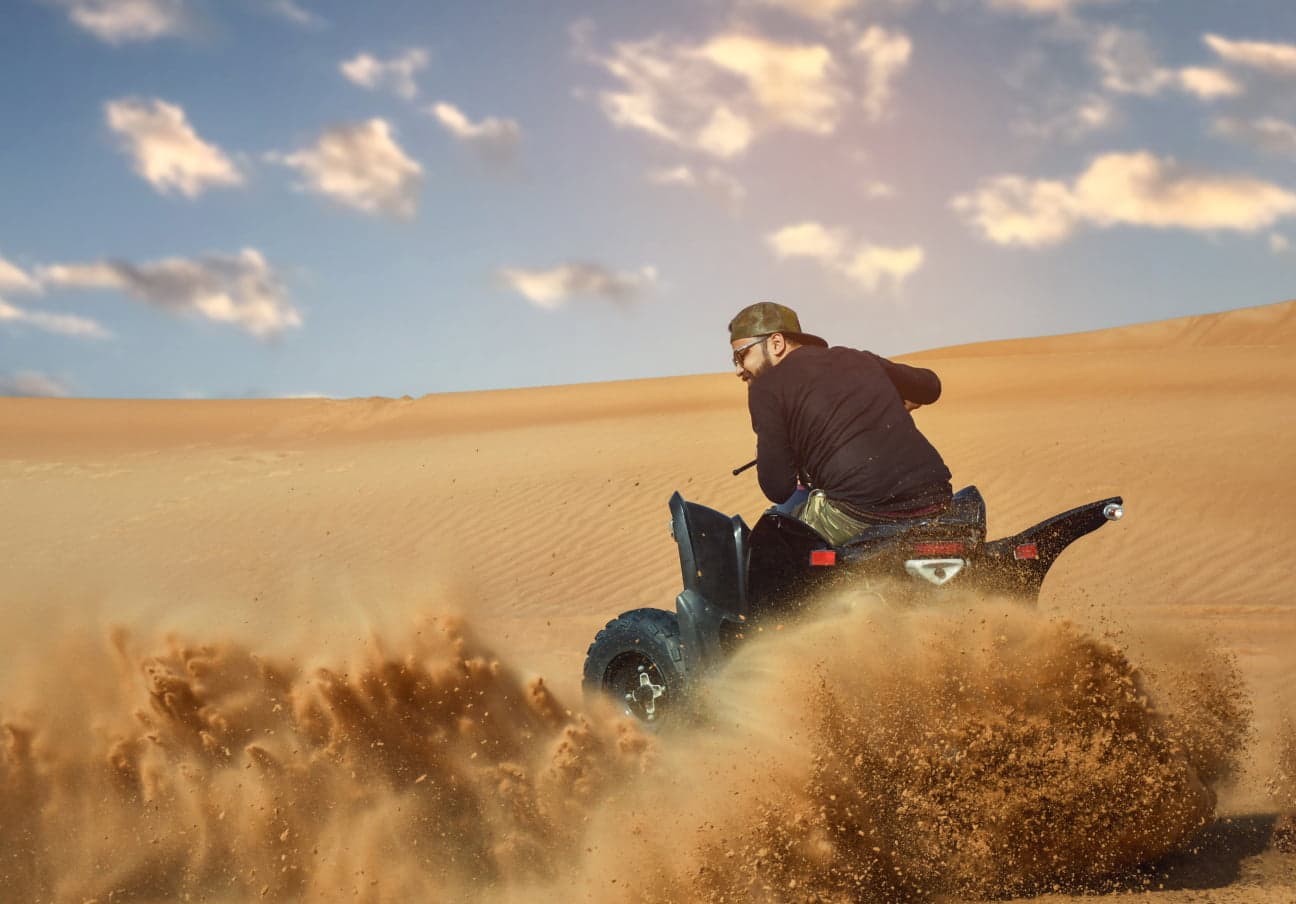 Quad Biking in Safari Desert Dubai